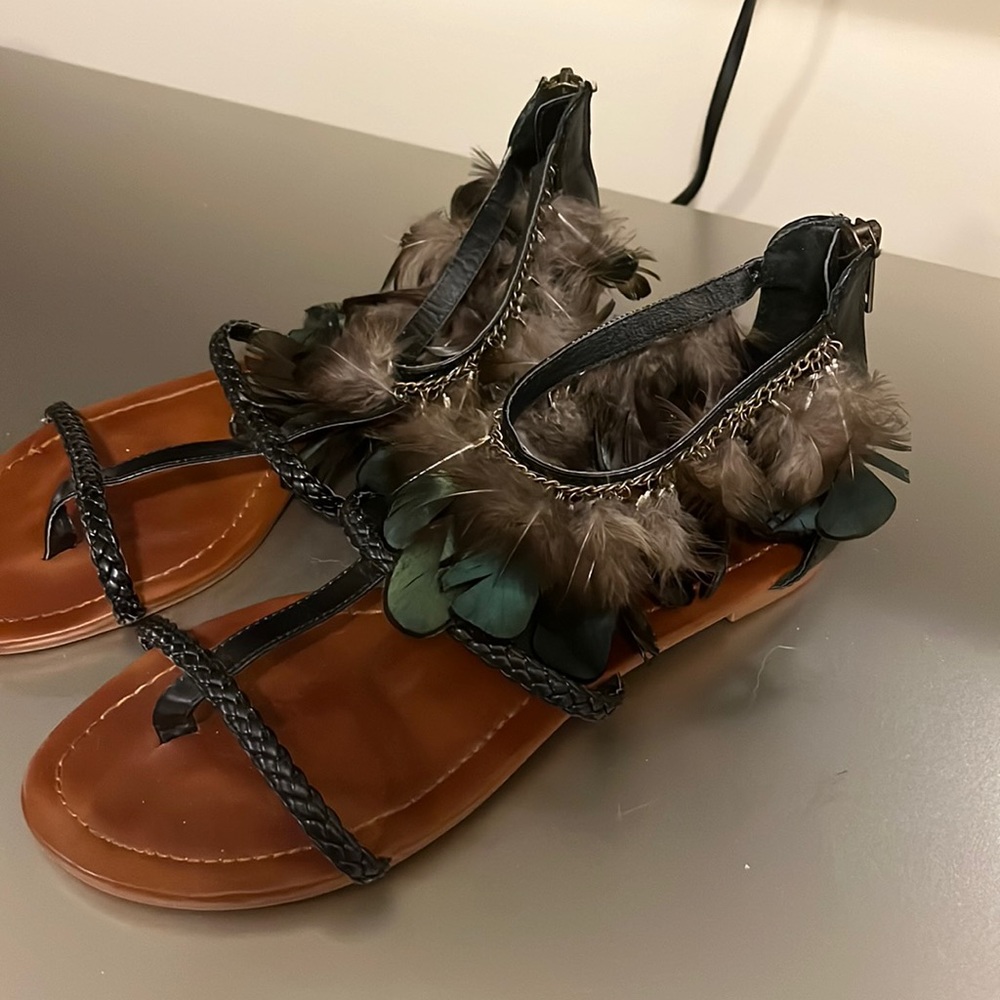 Feather Sandals